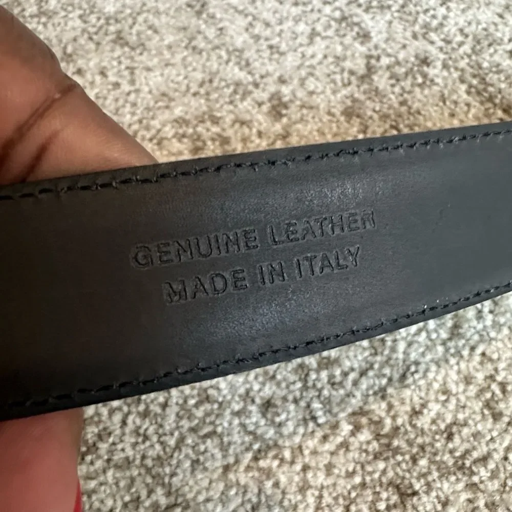 Bachrach Black Leather Men’s Belt 36